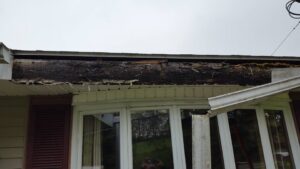 damaged house roof